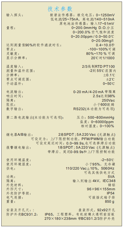 匹磁在線溶解氧測(cè)定儀OD7635